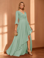 Ivy June Sage Green back view mother of the bride dress