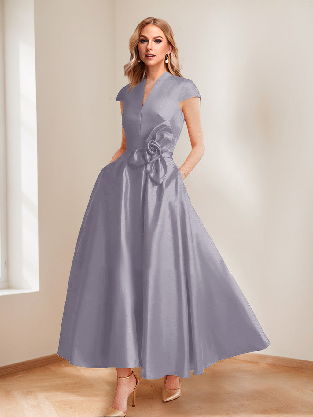 Tina Elise Wisteria back view mother of the bride dress
