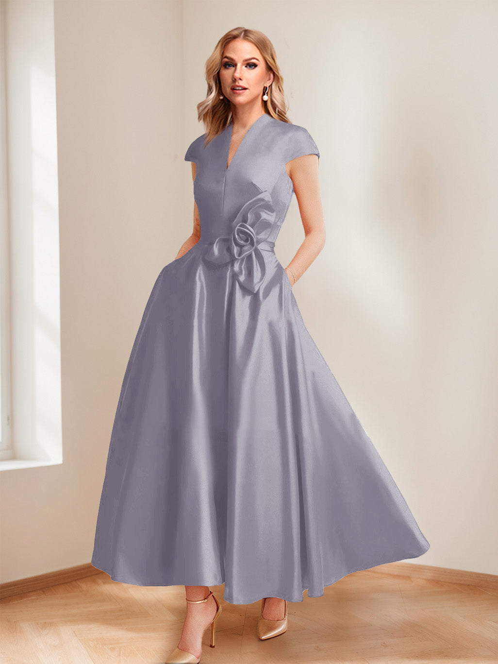 Tina Elise Wisteria back view mother of the bride dress