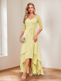 Aurelie daffodil front view mother of the bride dress