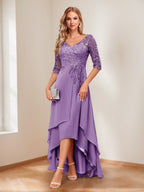 Aurelie wisteria front view mother of the bride dress
