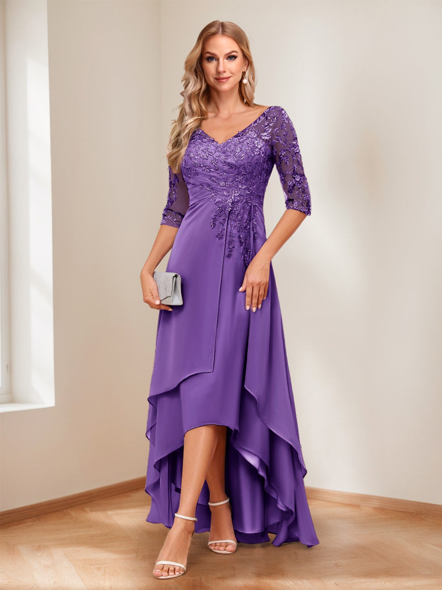 Aurelie regency front view mother of the bride dress