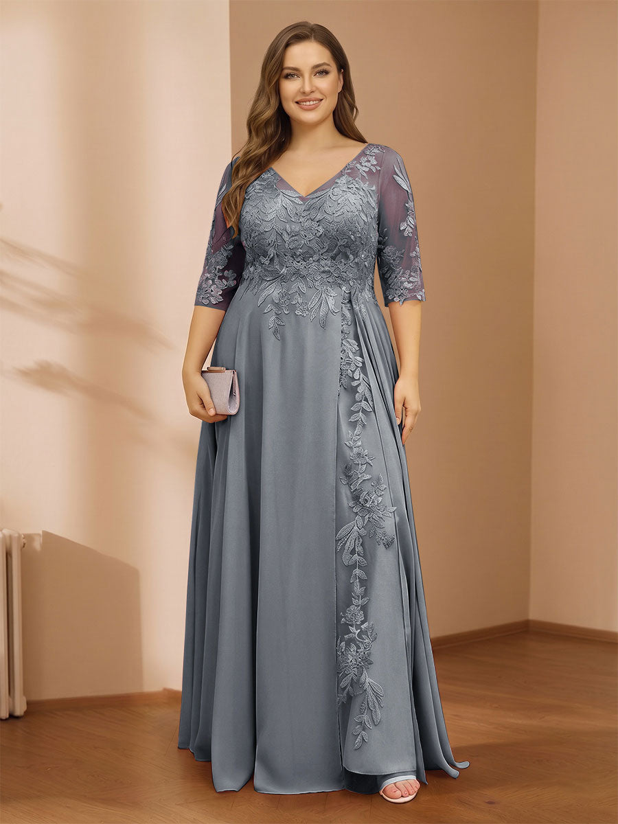 Zara June Grey front view mother of the bride dress