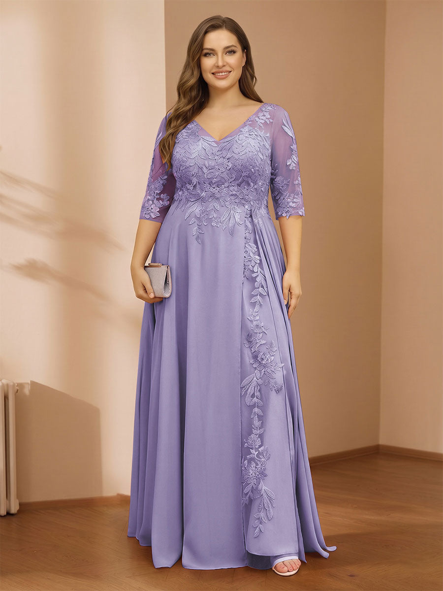 Zara June Lilac front view mother of the bride dress