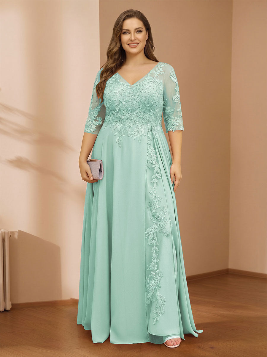 Zara June Mint Green front view mother of the bride dress