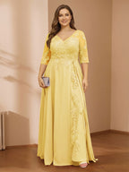 Zara June Gold back view mother of the bride dress