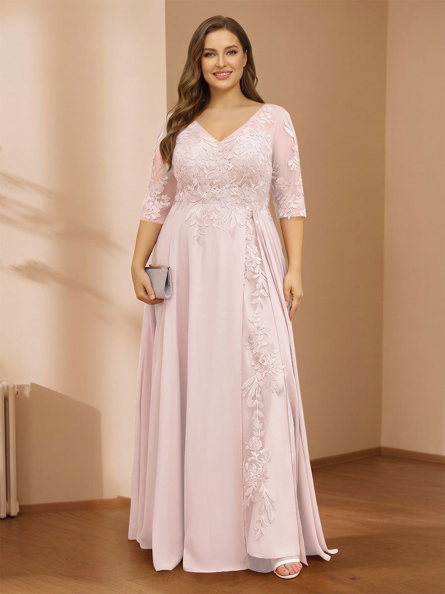 Zara June Pearl Pink back view mother of the bride dress