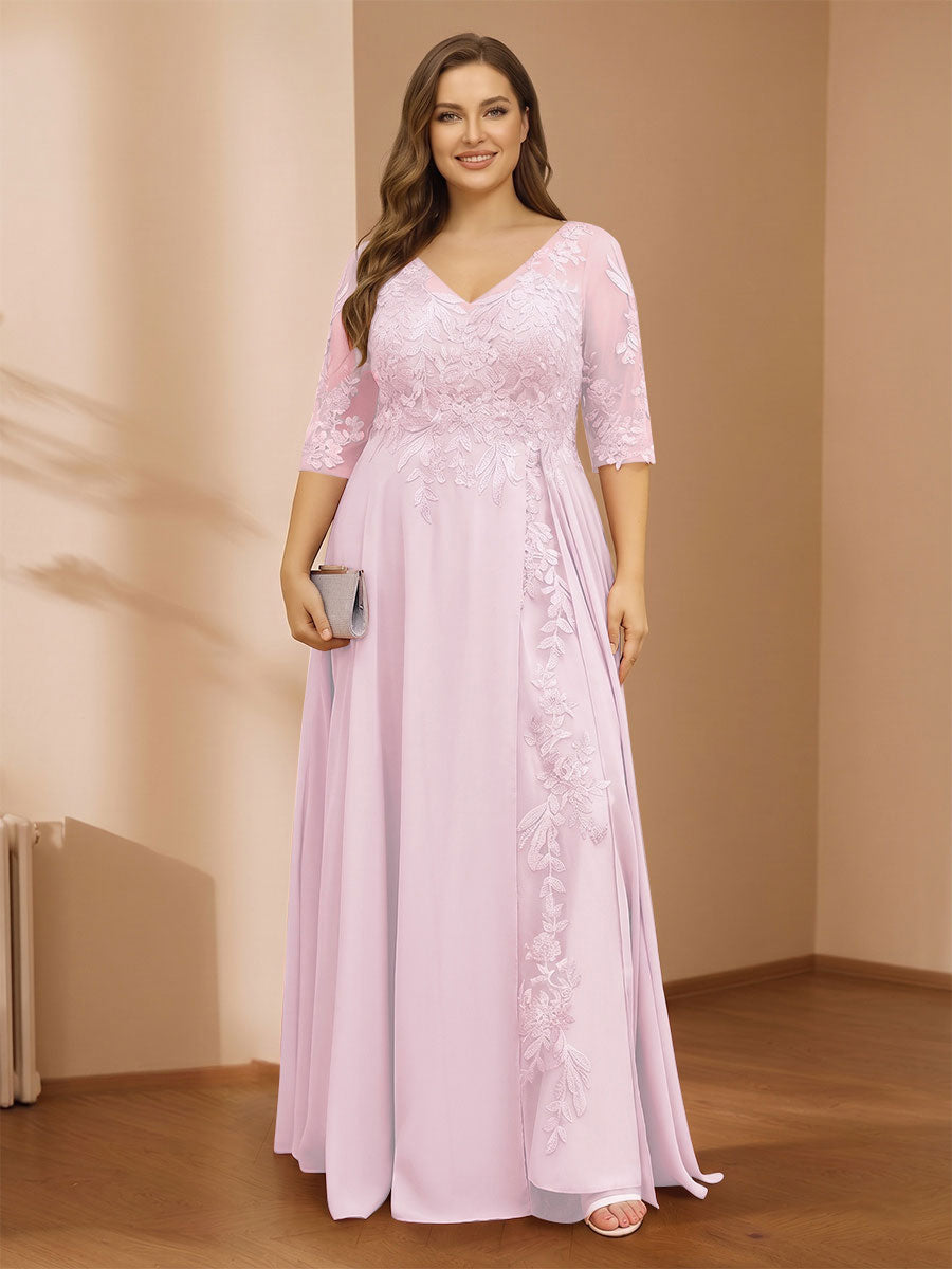 Zara June Rose Pink front view mother of the bride dress