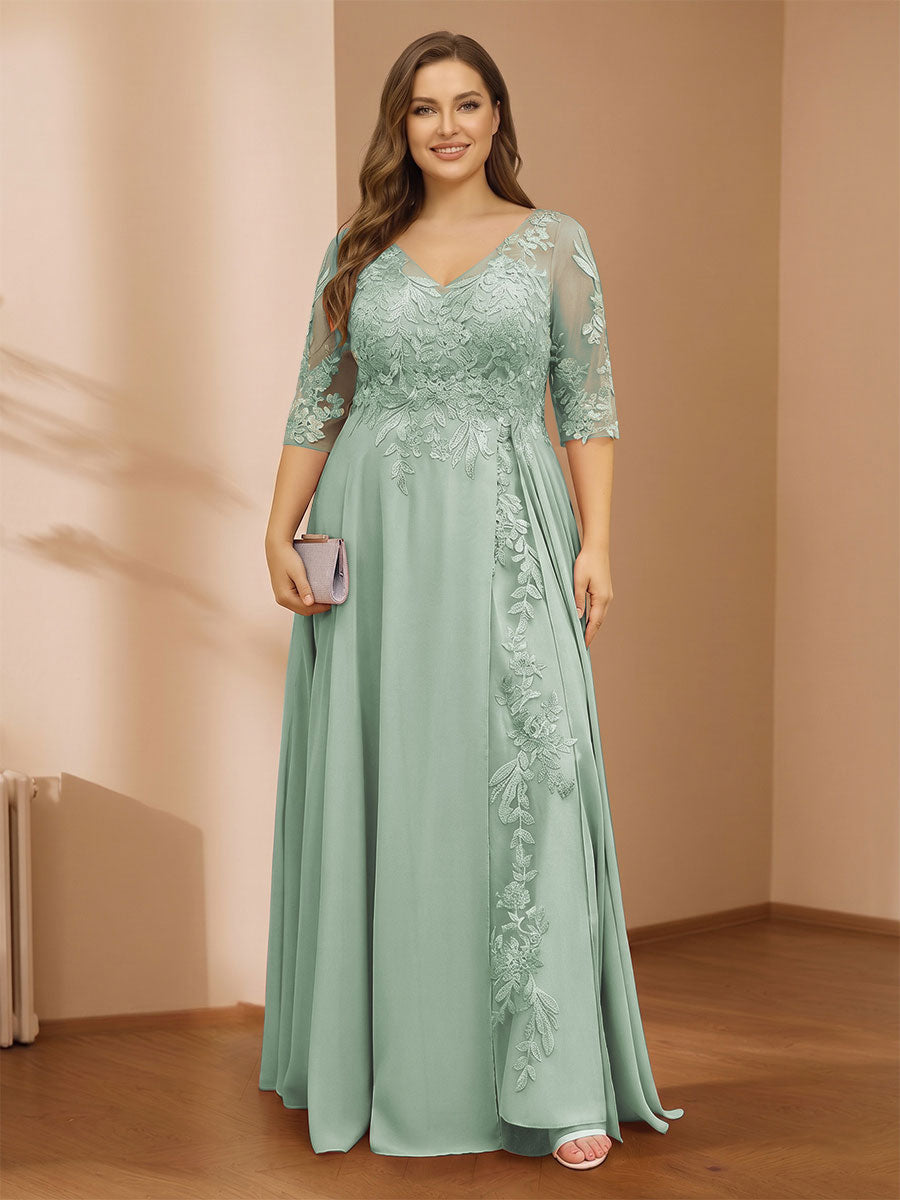 Zara June Sage Green back view mother of the bride dress
