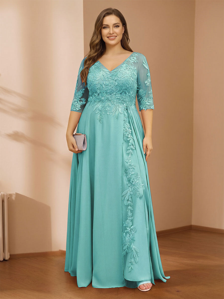 Zara June Pool Blue back view mother of the bride dress