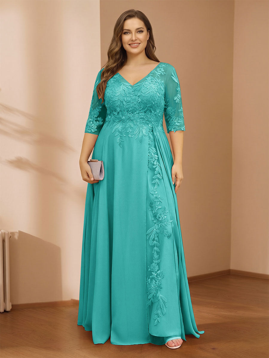 Zara June Turquoise back view mother of the bride dress