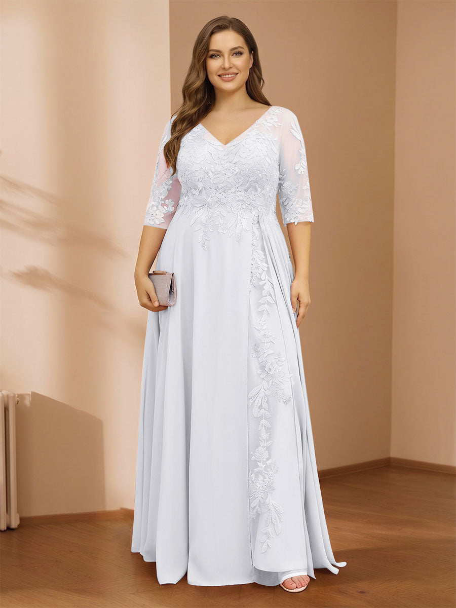Zara June White front view mother of the bride dress