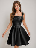 Sabella black front view homecoming dress