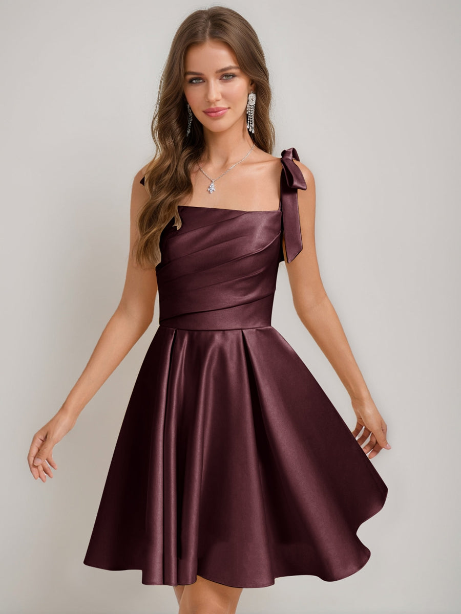 Sabella burgundy front view homecoming dress