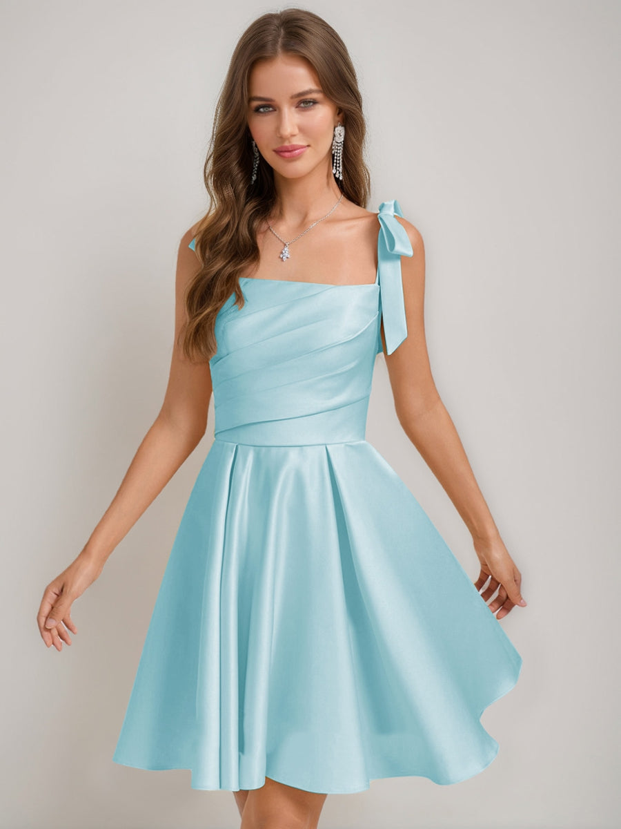 Sabella sky blue front view homecoming dress