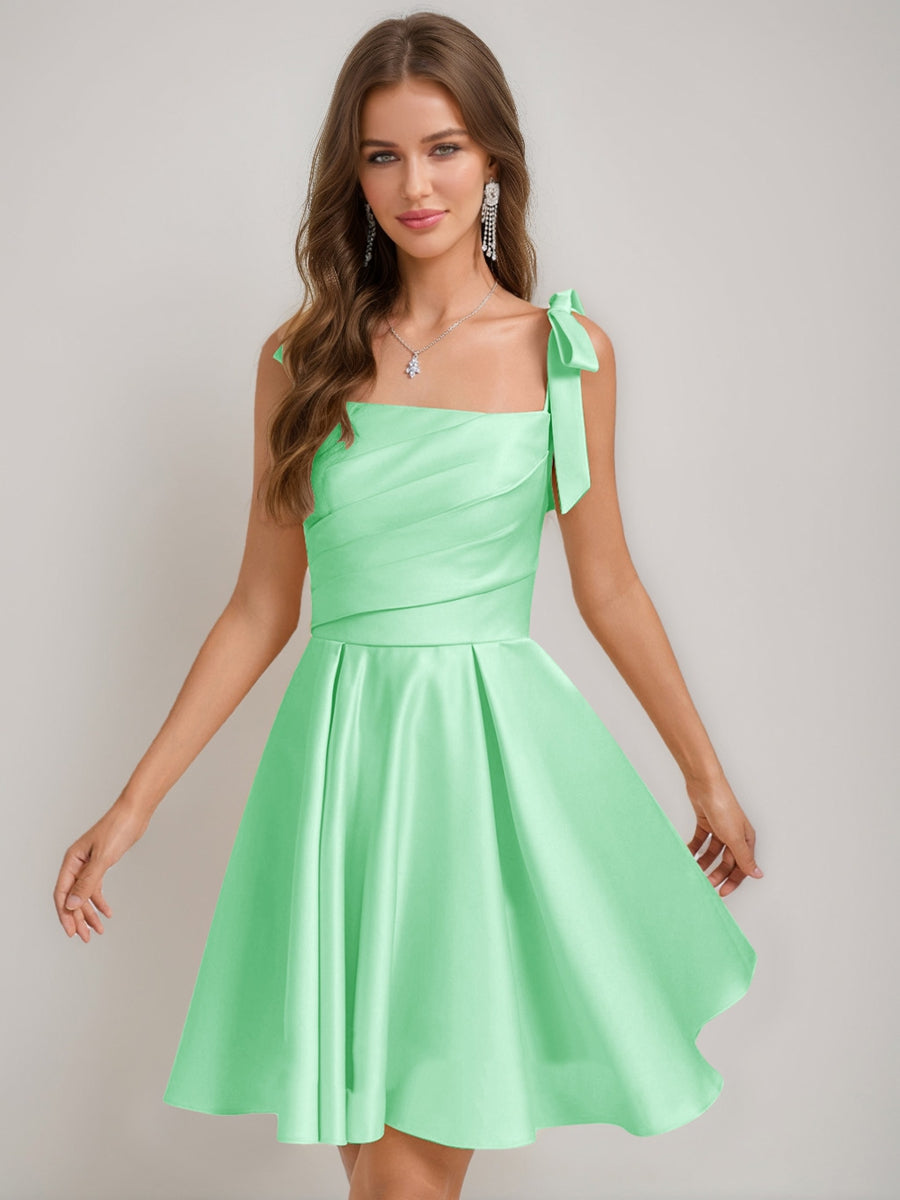 Sabella pool blue alternate front view 2 homecoming dress