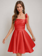 Sabella red front view homecoming dress