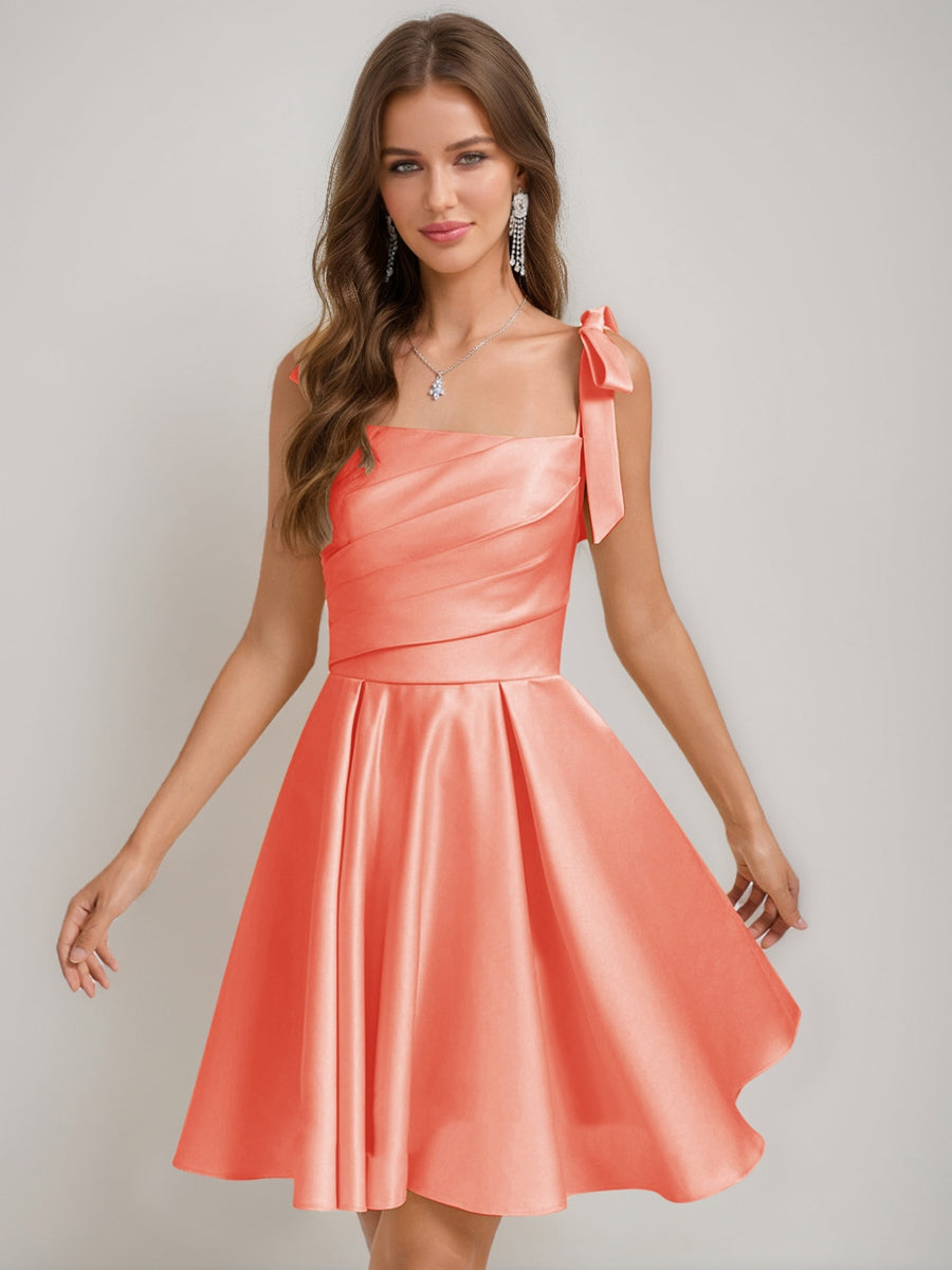 Sabella coral alternate front view 2 homecoming dress