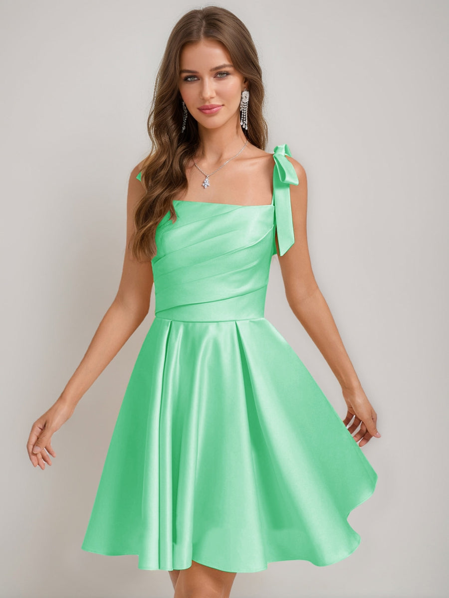 Sabella pool blue alternate front view 3 homecoming dress