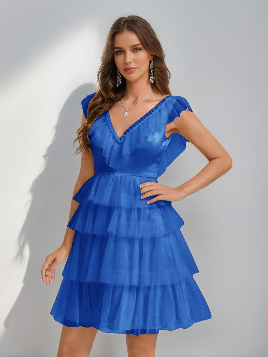 Sorelle royal blue alternate front view 2 homecoming dress