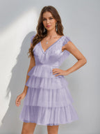 Sorelle lilac front view homecoming dress