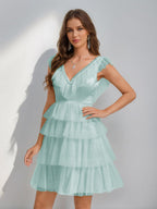 Sorelle pool blue alternate front view 2 homecoming dress
