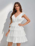 Sorelle ivory alternate front view 2 homecoming dress