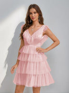 Sorelle pearl pink alternate front view 2 homecoming dress
