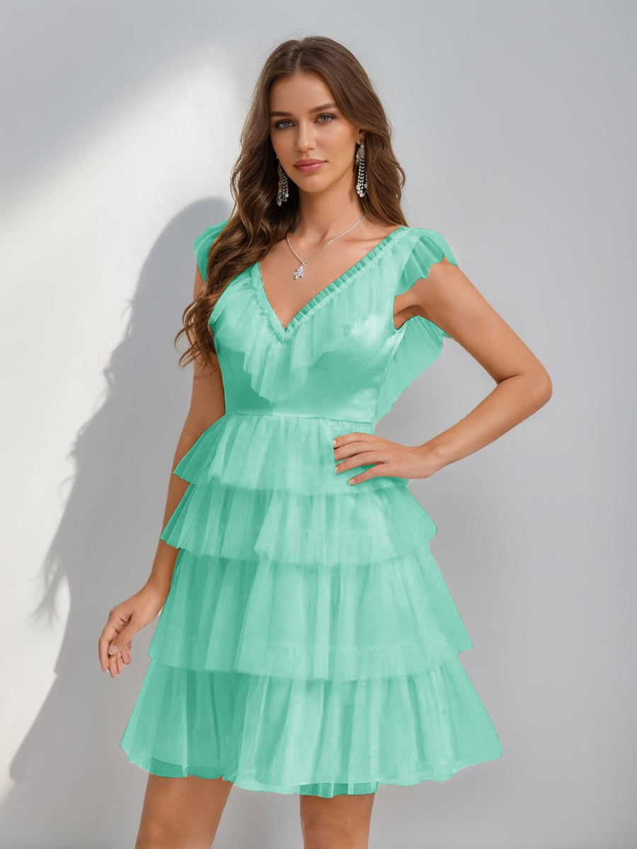Sorelle pool blue alternate front view 3 homecoming dress