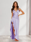 Eloise Moon Lilac front view wedding guest dress