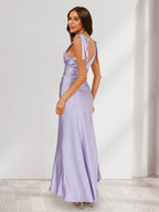 Eloise Moon Lilac back view wedding guest dress