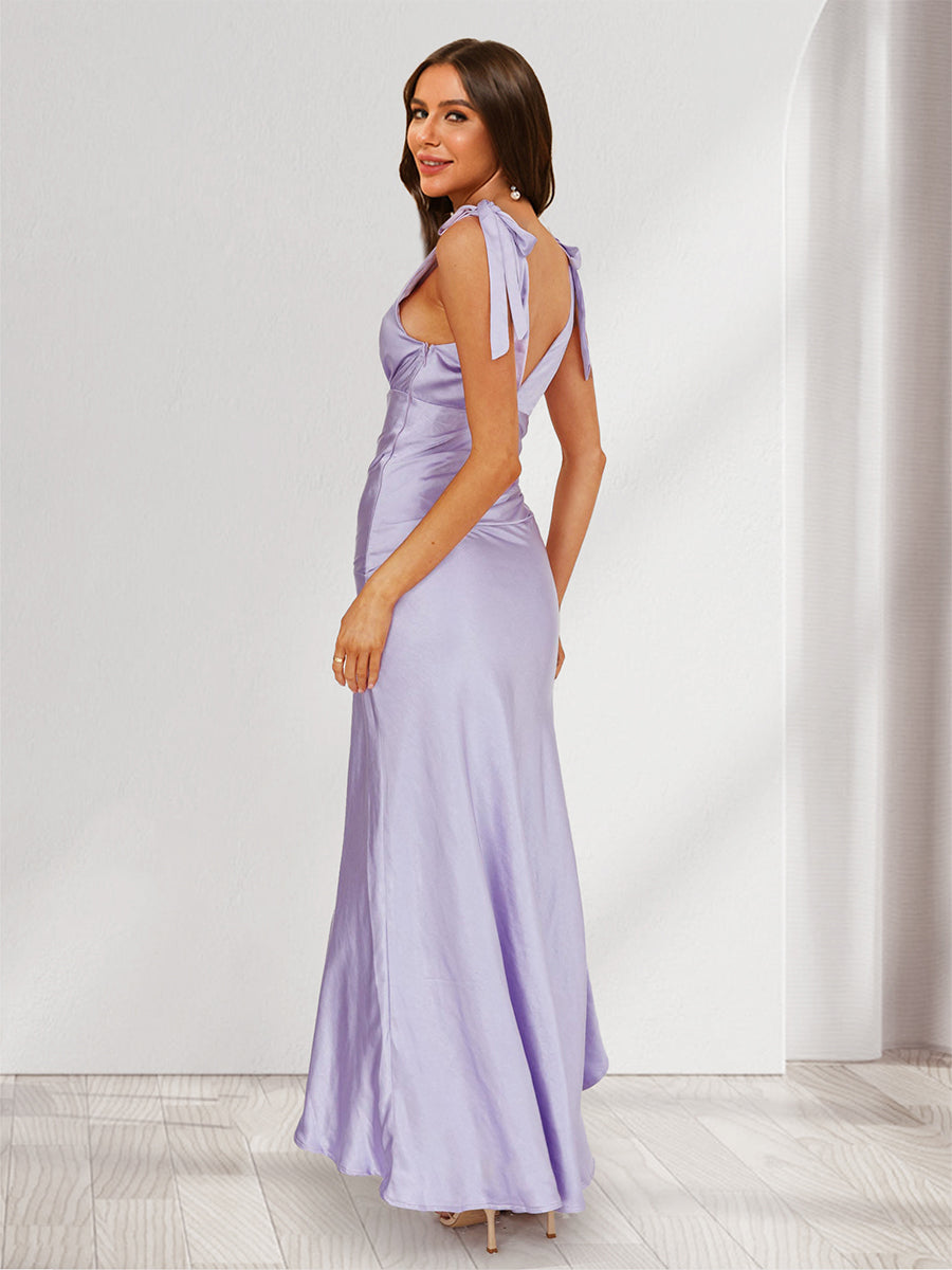 Eloise Moon Lilac back view wedding guest dress