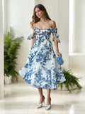 Rosalie Cove Royal Blue front view prom dress