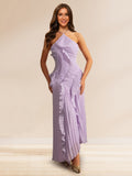 Tallulah Moon Lavender front view wedding guest dress