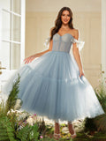 Ysoria Belle Lavender front view prom dress