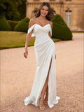Honora Blue White front view prom dress