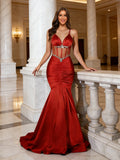 Tressa Grace Red front view prom dress
