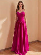 Renata Blue Hot Pink front view prom dress