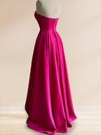 Renata Blue Hot Pink back view prom dress