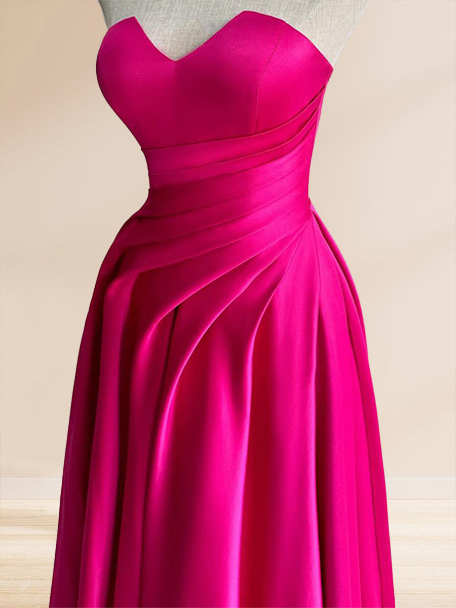 Renata Blue Hot Pink side view prom dress