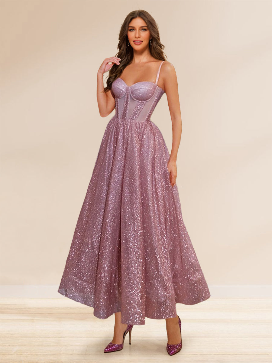 Oriella Faye Dusty Rose front view prom dress