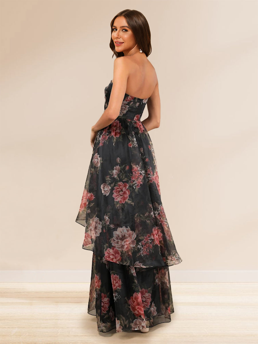 Isabeau Rain Black back view prom dress