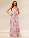 Hyacintha Vale Rose Pink front view prom dress