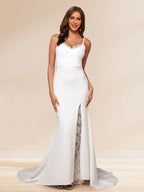 Fiora Blythe White front view prom dress