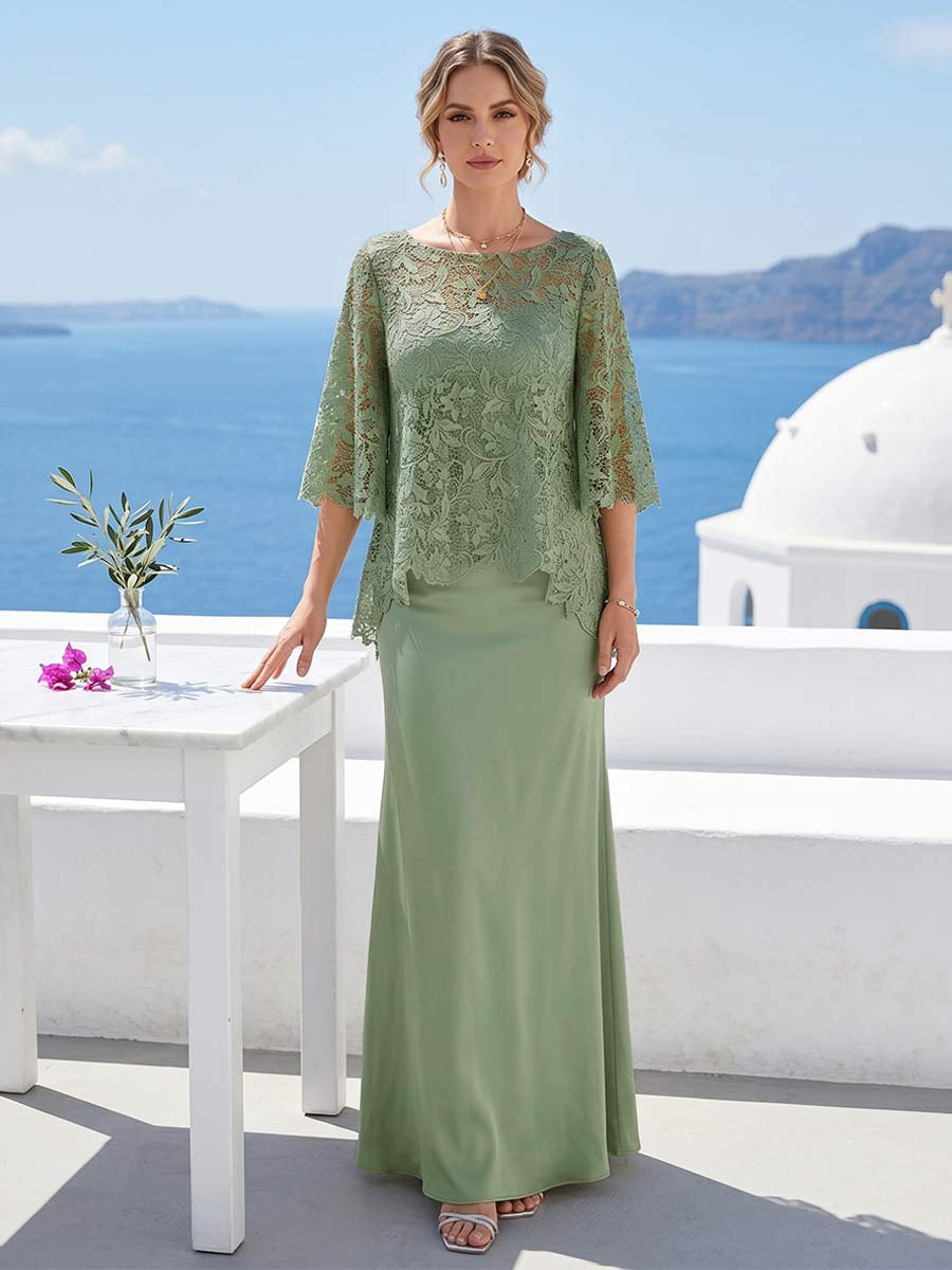 Heloise Amber Sage Green bodice detail mother of the bride dress