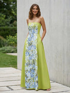 Ginevra Bloom Sage Green front view prom dress
