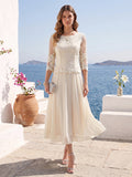 Wendy Claire Champagne front view mother of the bride dress