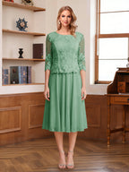 Wendy Claire Eucalyptus front view mother of the bride dress