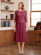 Wendy Claire Burgundy back view mother of the bride dress