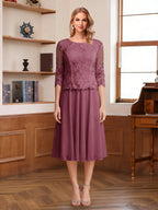 Wendy Claire Plum front view mother of the bride dress
